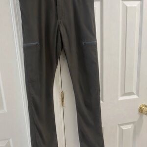 Wrangler Hiking Pants Men 29x30 Gray Stretch Nylon Outdoor Cargo